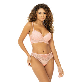 Sutiã Bojo Liso Com Base em Renda e Tule - Seduzi