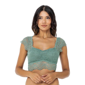 Conjunto Cropped e Calcinha String Fio Dental - Seduzi