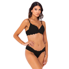 Conjunto Sutiã Bojo Liso e Calcinha Biquíni - Seduzi
