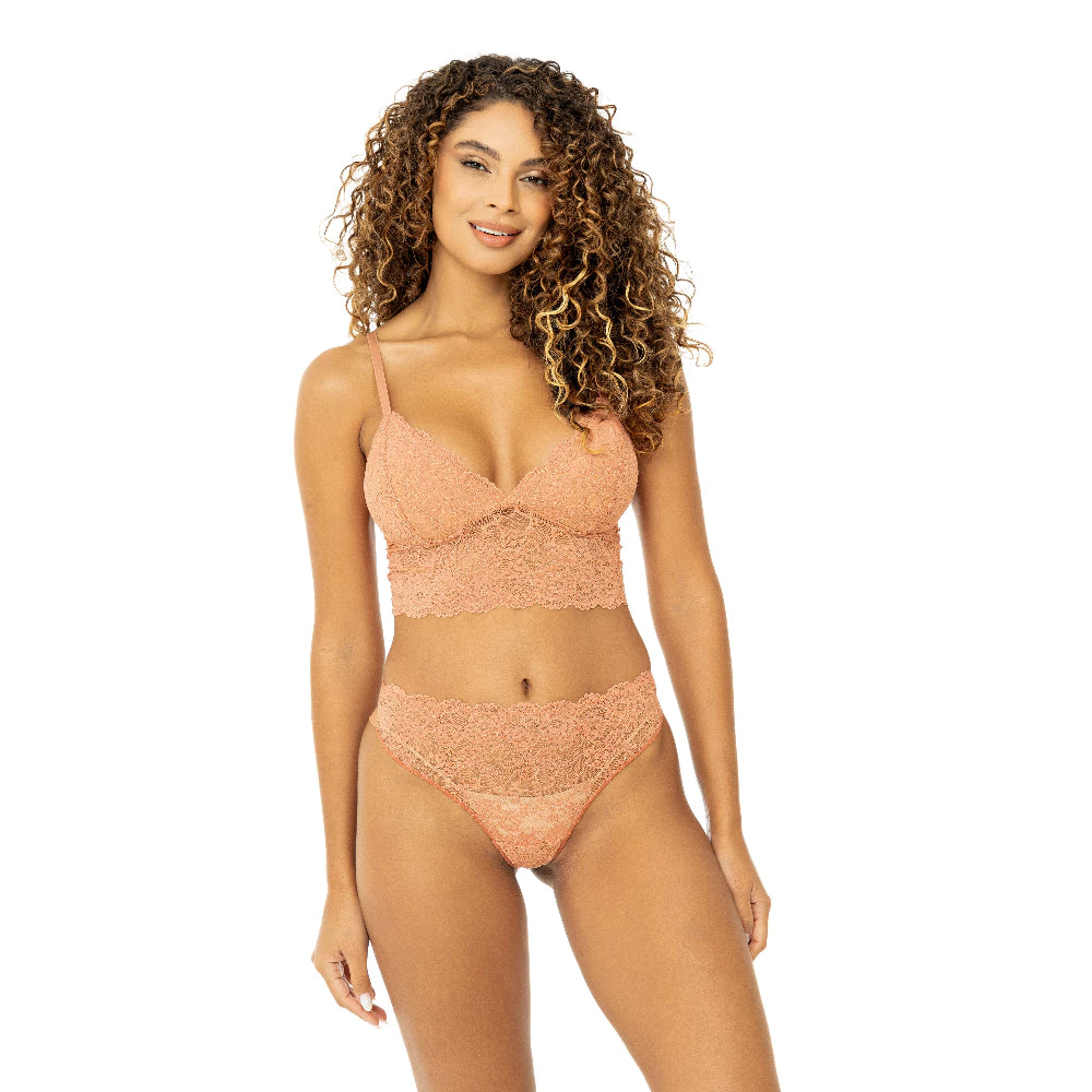 Calcinha Fio Dental em Renda e Microfribra Leve - Seduzi