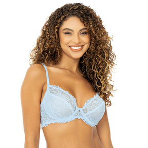 Sutiã sem Bojo em Renda com Detalhe em Tule - Seduzi