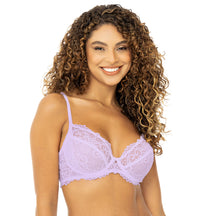 Sutiã sem Bojo em Renda com Detalhe em Tule - Seduzi