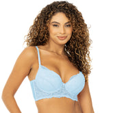 Sutiã Bojo Liso Com Base em Renda e Tule - Seduzi