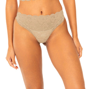 Calcinha Fio Dental em Renda e Microfribra Leve - Seduzi