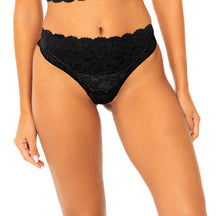 Calcinha Fio Dental em Renda e Microfribra Leve - Seduzi